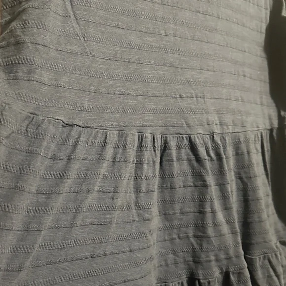 Sonoma Navy Button-Front Tiered Midi Dress - Picture 11 of 11